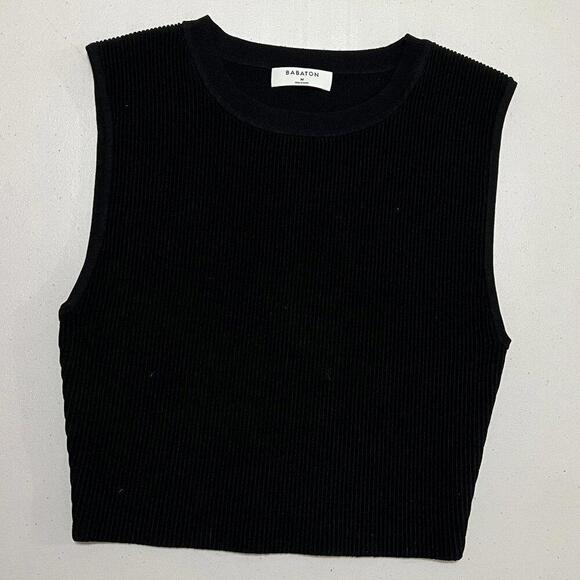 Aritzia Tops - Aritzia Babaton Sculpt Knit Muscle Black size M Regular $58